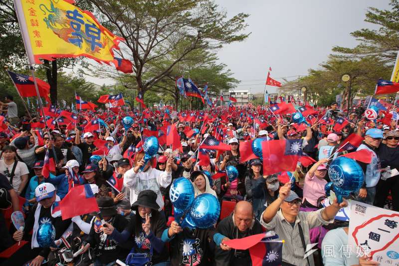 20200104-國民黨台南市立委候選人洪秀柱4日舉行台南選前造勢活動。(顏麟宇攝) 20200104-國民黨台南市立委候選人洪秀柱4日舉行台南選前造勢活動。(顏麟宇攝)