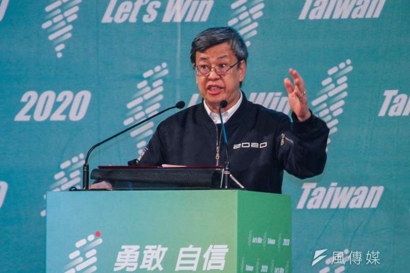 20200105-副總統陳建仁出席民進黨總統與立委候選人新莊造勢晚會。(蔡親傑攝) 20200105-副總統陳建仁出席民進黨總統與立委候選人新莊造勢晚會。(蔡親傑攝)