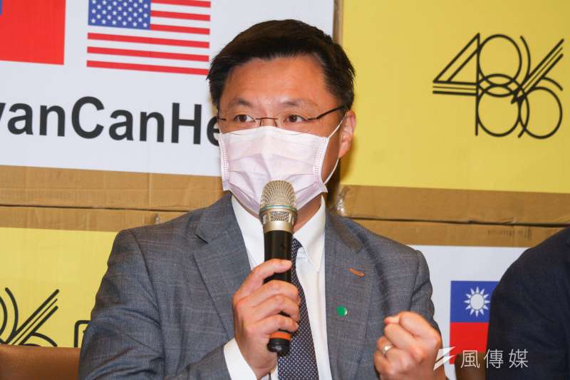 20200430-民進黨立委趙天麟舉辦「牽線486團購捐贈6000副護目鏡給美國前線醫療,用民間力量促成國會外交」記者會。(蔡親傑攝) 20200430-民進黨立委趙天麟舉辦「牽線486團購捐贈6000副護目鏡給美國前線醫療,用民間力量促成國會外交」記者會。(蔡親傑攝)