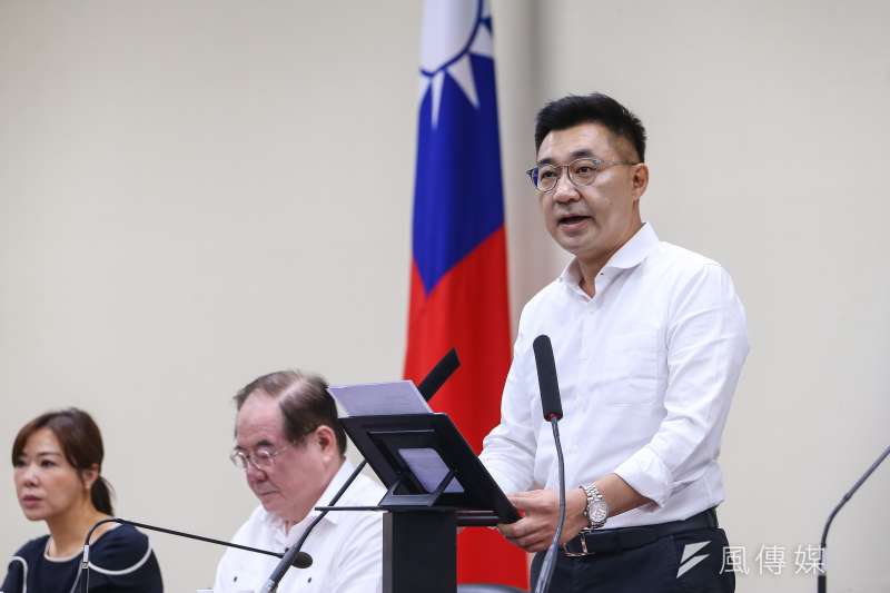 20200608-國民黨主席江啟臣8日召開擴大主管會報。(顏麟宇攝) 20200608-國民黨主席江啟臣8日召開擴大主管會報。(顏麟宇攝)