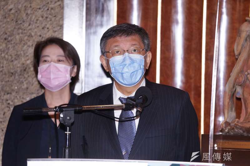20200904-台北市長柯文哲4日接受媒體聯訪。(盧逸峰攝) 20200904-台北市長柯文哲4日接受媒體聯訪。(盧逸峰攝)