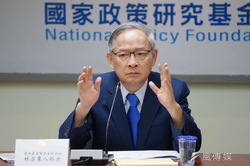 20201105-國策基金會國安組召集人林郁方5日出席「美國總統大選結果及兩岸關係」記者會。(盧逸峰攝) 20201105-國策基金會國安組召集人林郁方5日出席「美國總統大選結果及兩岸關係」記者會。(盧逸峰攝)