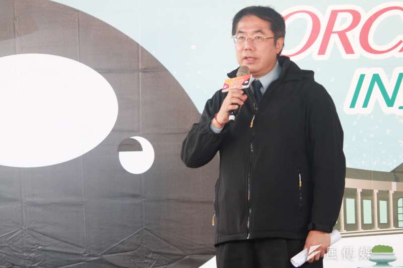 20201205-台南市長黃偉哲5日出席台北市自來水園區活動,並上台致詞。(方炳超攝) 20201205-台南市長黃偉哲5日出席台北市自來水園區活動,並上台致詞。(方炳超攝)