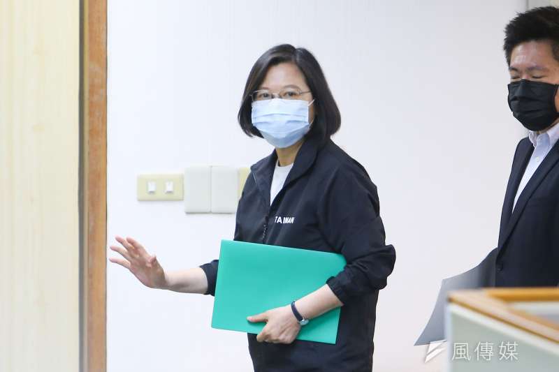 20210414-總統蔡英文14日出席民進黨中常會。(顏麟宇攝) 20210414-總統蔡英文14日出席民進黨中常會。(顏麟宇攝)