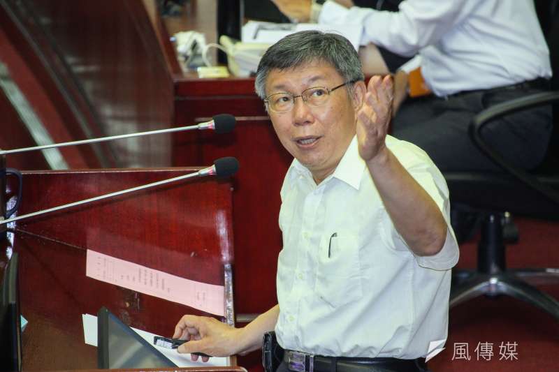 國民黨青年部主任陳冠安表示,民眾黨支持者比例極為年輕,被台灣民眾黨主席、台北市長柯文哲(見圖)拉走的年輕人「主要是綠營的」。(資料照,蔡親傑攝)