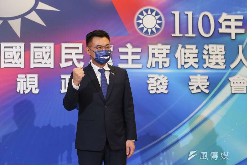 20210904-國民黨主席選舉候選人江啟臣4日出席電視政見發表會。(顏麟宇攝) 20210904-國民黨主席選舉候選人江啟臣4日出席電視政見發表會。(顏麟宇攝)