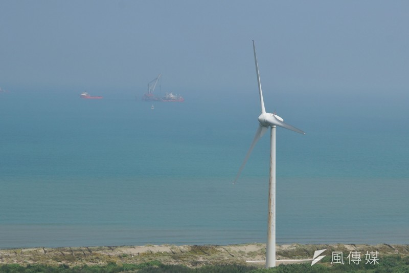 20210909-苗栗沿海風力發電機組。(盧逸峰攝) 20210909-苗栗沿海風力發電機組。(盧逸峰攝)