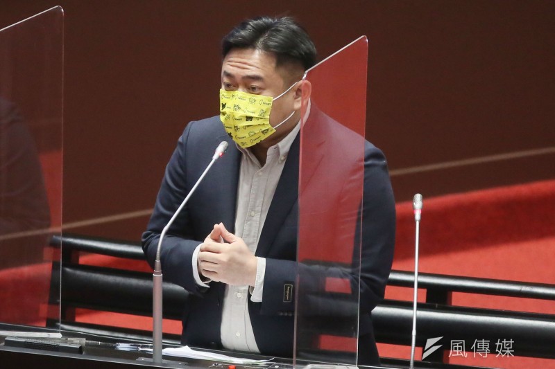 20220315-立委洪申翰15日在立法院質詢。(柯承惠攝) 20220315-立委洪申翰15日在立法院質詢。(柯承惠攝)