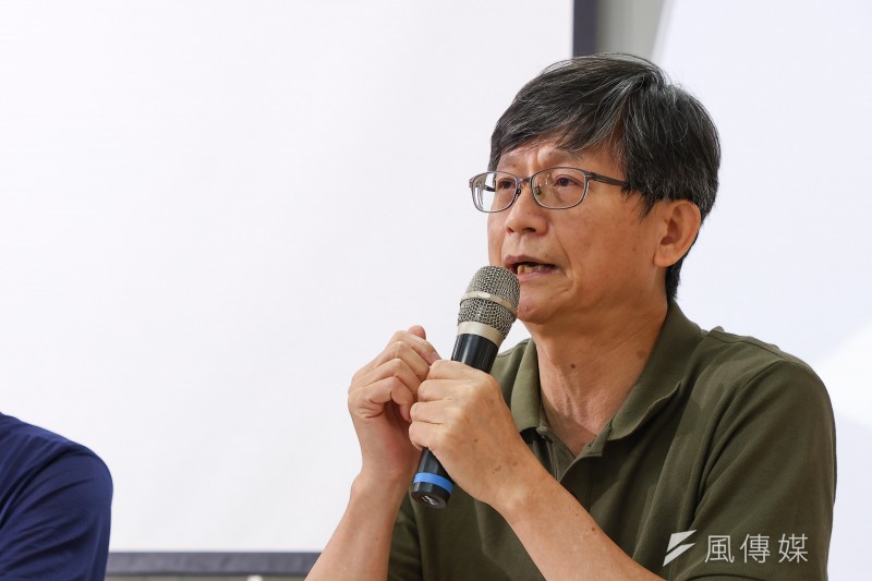 20230629-前環保署長詹順貴29日舉行「誠實面對北東電網供電缺口」支持協和油改氣，基隆健康、生態、財富三好，全台都好記者會。（顏麟宇攝）
