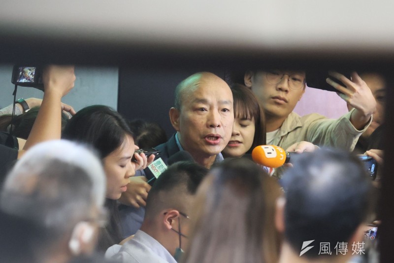 20231011-前高雄市長韓國瑜11日出席戰鬥藍再動員記者會。(柯承惠攝) 20231011-前高雄市長韓國瑜11日出席戰鬥藍再動員記者會。(柯承惠攝)