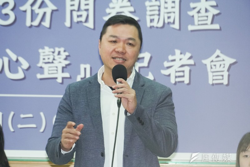Wang Han-yang, chairman of the National Education Action Alliance, at a press conference on January 21, 2025. (Photo: Tsai Chin-chieh)