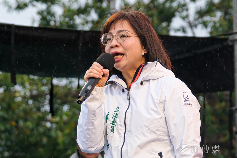 20250330-民進黨30日於板橋第二運動場舉辦「人民是頭家」政策宣講會 新北場，圖為民進黨立委林淑芬。（劉偉宏攝）