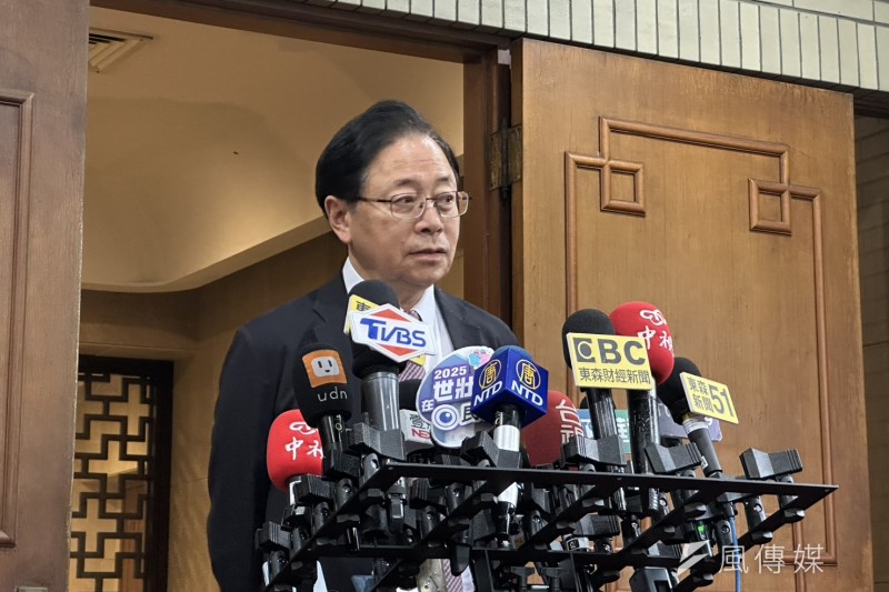 因應美國關稅衝擊,六都首長今日出席行政院院會。桃園市長張善政。(羅立邦攝) 因應美國關稅衝擊,六都首長今日出席行政院院會。桃園市長張善政。(羅立邦攝)