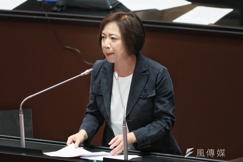 20250513-立委何欣純13日在立法院院會發言。（柯承惠攝）