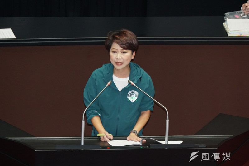 20250516-立委陳亭妃於立院「廣泛討論」發言。（蔡親傑攝）