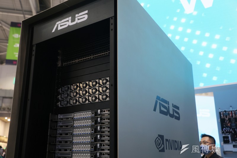 20250520-輝達（NVIDIA)GB300NVL72。（柯承惠攝）