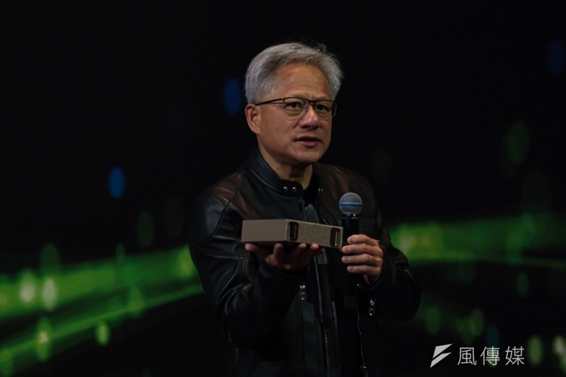 20250521-輝達創辦人暨執行長黃仁勳（見圖）21日出席於台北文華東方酒店舉辦的全球媒體問答。（劉偉宏攝）