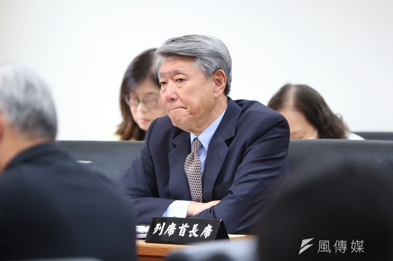 2025年5月21日、経済委員会の公聴会に出席する前経済部長・郭智輝氏。（撮影：顔麟宇）