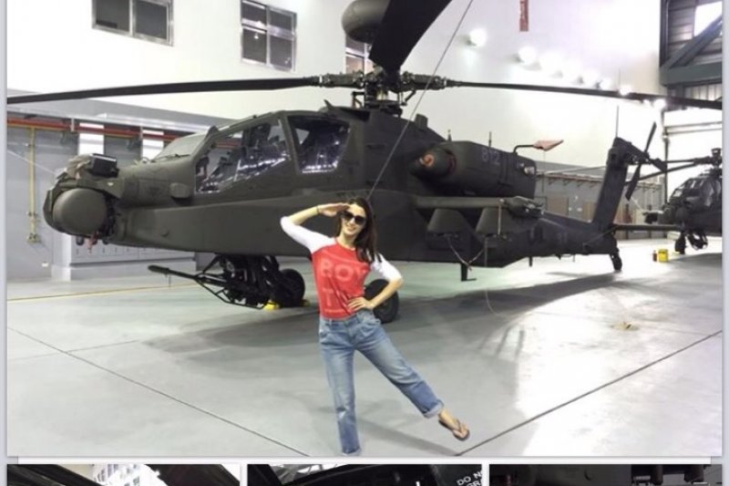 1427962749912-1-李蒨蓉參觀AH-64E阿帕契直升機的修護廠房-取自李蒨蓉臉書 1427962749912-1-李蒨蓉參觀AH-64E阿帕契直升機的修護廠房-取自李蒨蓉臉書