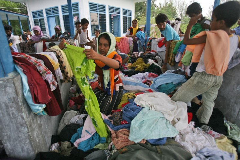 漂流海上、淪為難民的緬甸羅興亞人(Rohingya)。 漂流海上、淪為難民的緬甸羅興亞人(Rohingya)。