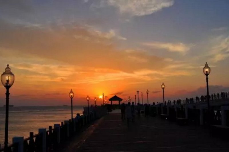 在台灣,有一種情調,叫淡水夕陽。(取自微信號直通台灣) 在台灣,有一種情調,叫淡水夕陽。(取自微信號直通台灣)