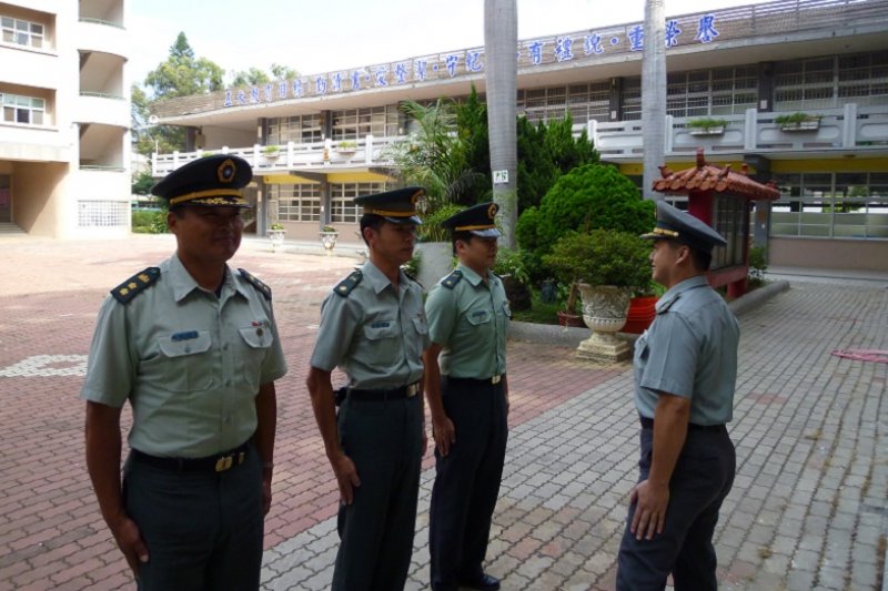 教育部正在規畫相關配套，軍訓教官將全面退出校園。（取自台中市后綜高中教官室網頁）