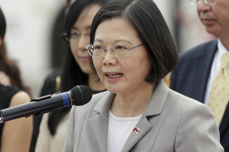 蔡英文總統25日飛抵友邦巴拿馬(美聯社)