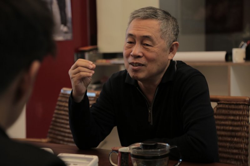 杜篤之解釋當時自己如何學習聲音的處理。(圖片來源/劉翊安攝) 杜篤之解釋當時自己如何學習聲音的處理。(圖片來源/劉翊安攝)