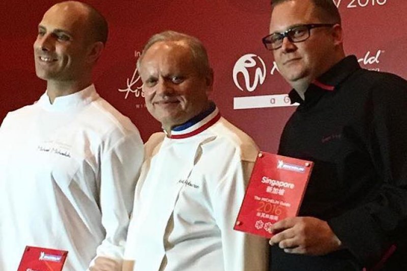 法籍主廚侯布雄（Joël Robuchon）的新加坡餐廳獨得三星殊榮。（取自：Joël Robuchon 臉書）