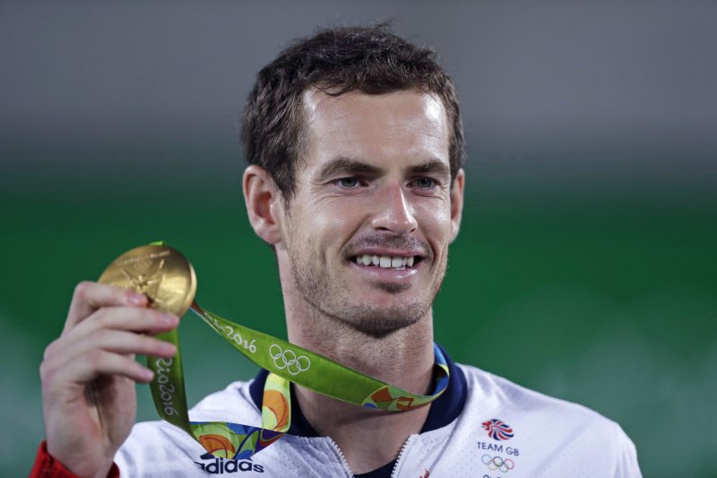 英國名將莫瑞(Andy Murray)成為首位蟬聯奧運網球男單冠軍的選手。(美聯社) 英國名將莫瑞(Andy Murray)成為首位蟬聯奧運網球男單冠軍的選手。(美聯社)