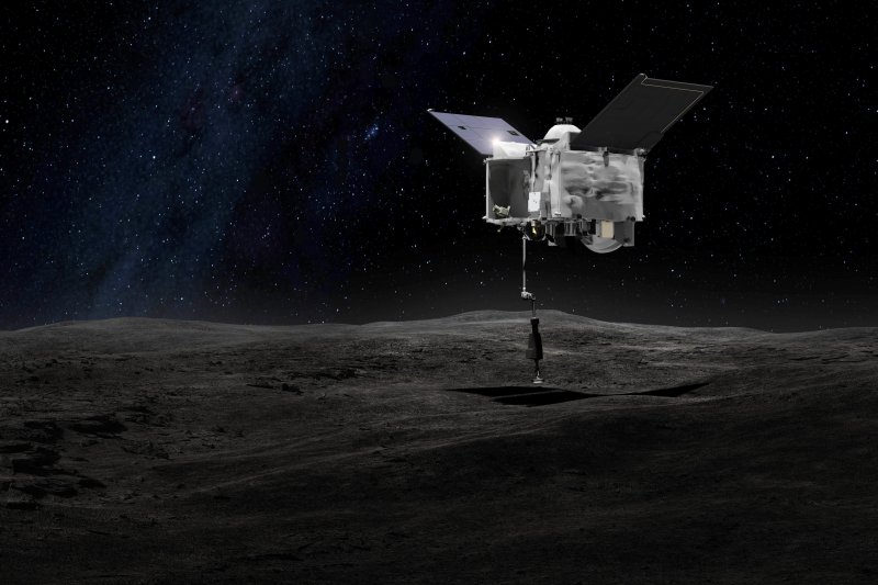 美國小行星採樣探測器「歐西里斯-REx」(OSIRIS-REx)8日升空,前往小行星「貝努」(Bennu)採集樣本並送回地球。(AP) 美國小行星採樣探測器「歐西里斯-REx」(OSIRIS-REx)8日升空,前往小行星「貝努」(Bennu)採集樣本並送回地球。(AP)