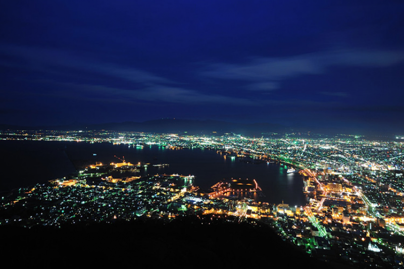 璀璨的北海道夜景(圖/樂吃購)