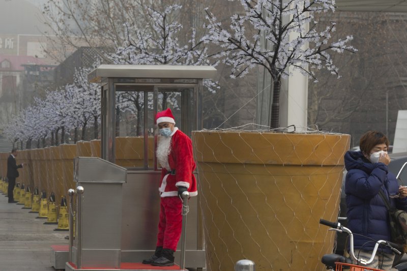 中國華北地區霧霾嚴重（AP）