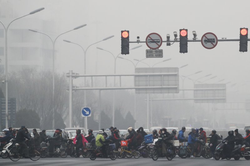 中國華北地區霧霾嚴重(AP) 中國華北地區霧霾嚴重(AP)
