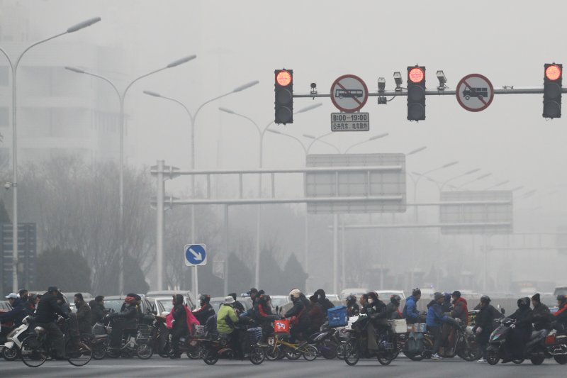 中國華北地區霧霾嚴重（AP）