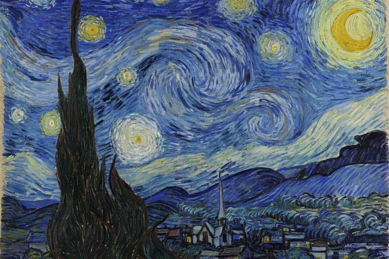 梵谷名作《星夜》(Starry Night)(Wikipedia/Public Domain) 梵谷名作《星夜》(Starry Night)(Wikipedia/Public Domain)