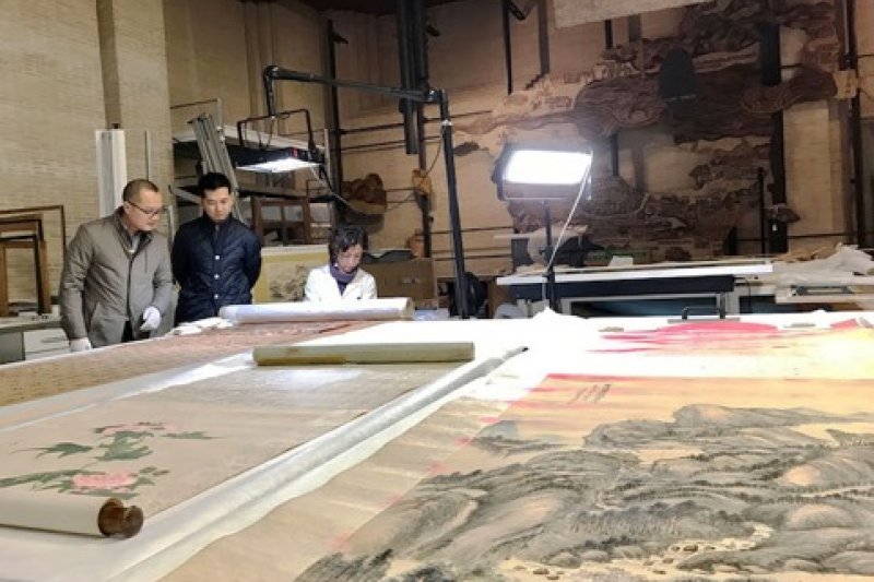 梵蒂岡博物館的文物鑑定修復室。(曾廣儀攝) 梵蒂岡博物館的文物鑑定修復室。(曾廣儀攝)