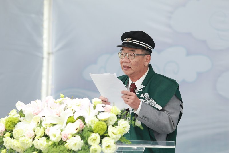 五○年代白色恐怖政治受難者葉盛吉醫師之子葉光毅教授代表致詞。（文化部提供） (1).jpg