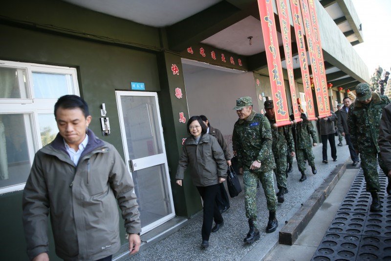 20170415-蔡英文 國軍演習(資料照,總統府提供) 20170415-蔡英文 國軍演習(資料照,總統府提供)
