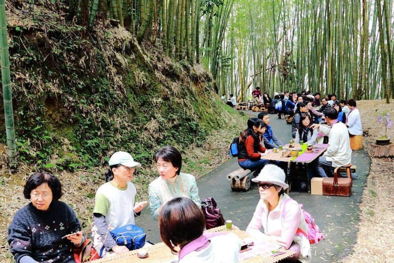 2017螢火蟲國際年會實地體驗阿里山品茗賞螢美景。（圖／阿里山管理處提供）