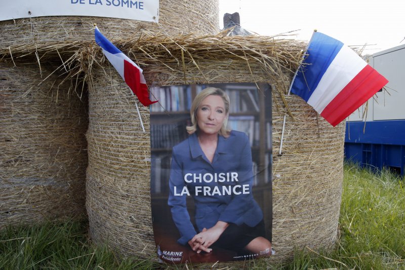 法國極右派政黨「民族陣線」（FN）總統候選人勒潘（Marine Le Pen）在鄉村地區頗受歡迎（AP）