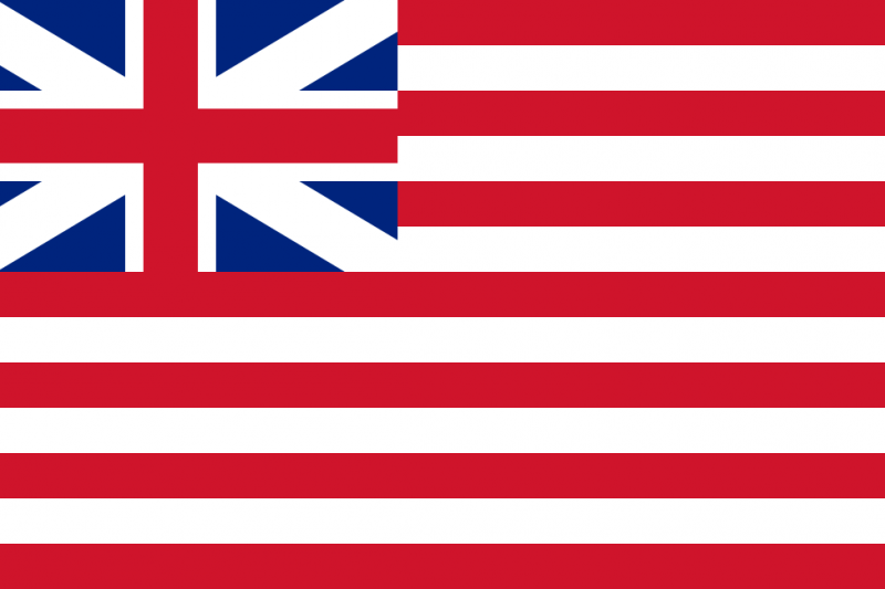 英國東印度公司的旗幟(Wikipedia/Public Domain) 英國東印度公司的旗幟(Wikipedia/Public Domain)