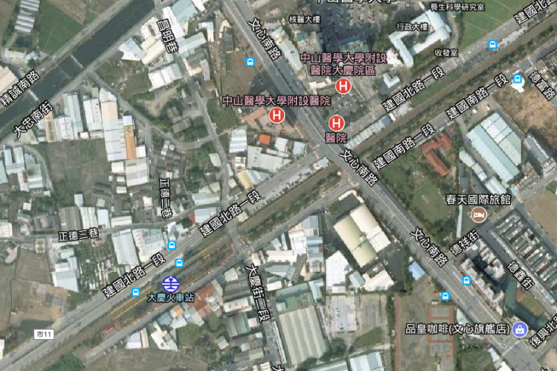 圖四:台中市之六線道之文心路只要拿出二線道就可以用來興建捷運了,而烏日至彰化段則可以利用既有鐵路立體化來作捷運。(作者提供) 圖四:台中市之六線道之文心路只要拿出二線道就可以用來興建捷運了,而烏日至彰化段則可以利用既有鐵路立體化來作捷運。(作者提供)