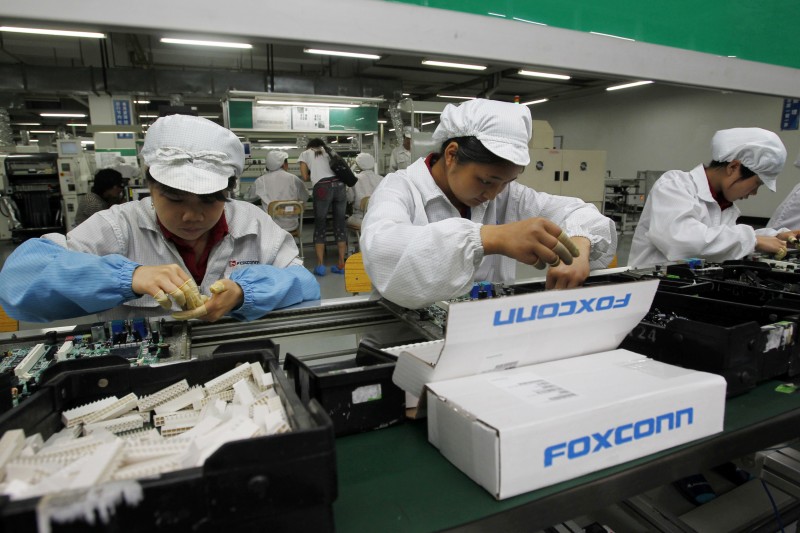鴻海科技集團(富士康)位於中國廣東深圳的工廠(AP) 鴻海科技集團(富士康)位於中國廣東深圳的工廠(AP)