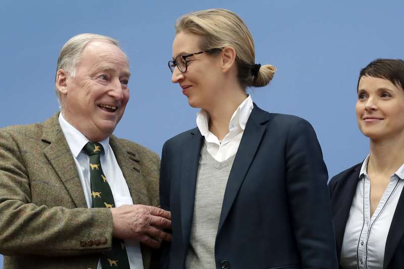德國另類選擇黨(AfD)在2017年大選突飛猛進(AP) 德國另類選擇黨(AfD)在2017年大選突飛猛進(AP)