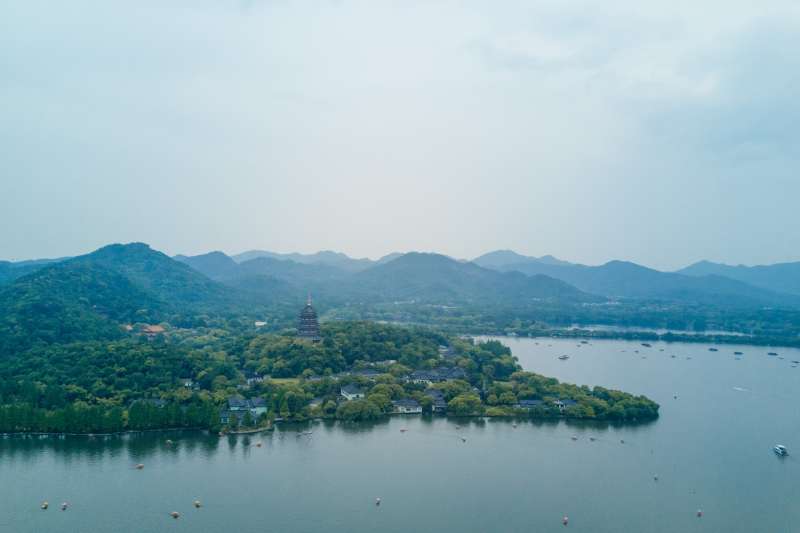 航拍雷峰塔（新華社）