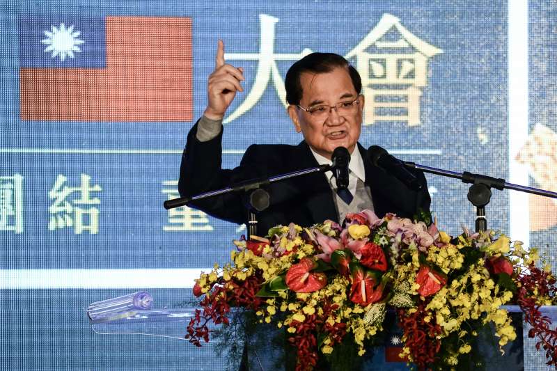 20171124-國民黨黨慶,連戰致詞。(甘岱民攝) 20171124-國民黨黨慶,連戰致詞。(甘岱民攝)