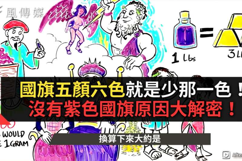 為什麼沒有一個國家的國旗採用紫色呢？原因出乎你意料的簡單！