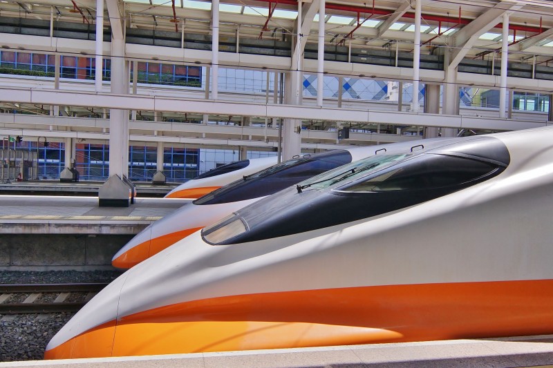 台灣高鐵列車。(盧逸峰攝) 台灣高鐵列車。(盧逸峰攝)