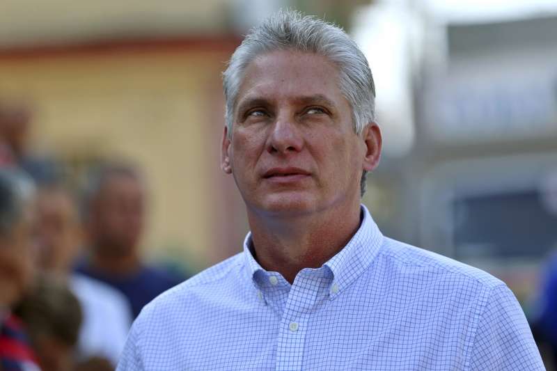 古巴新任國家元首、國務委員會主席迪亞斯─卡內爾（Miguel Díaz-Canel）。（AP）